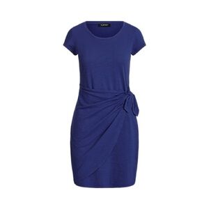 Lauren Ralph Lauren Slub Jersey Cap-Sleeve Dress